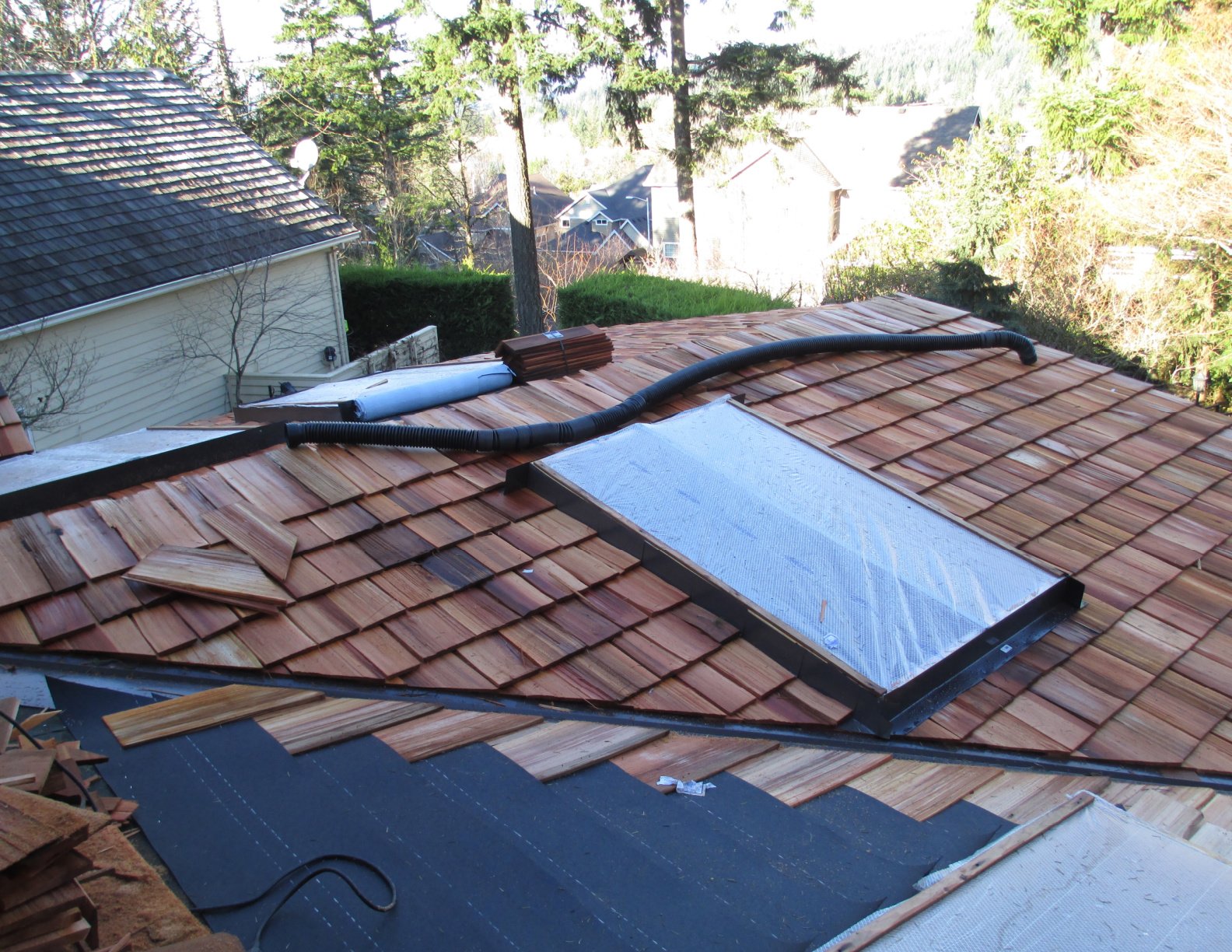 Re-roofing residential home